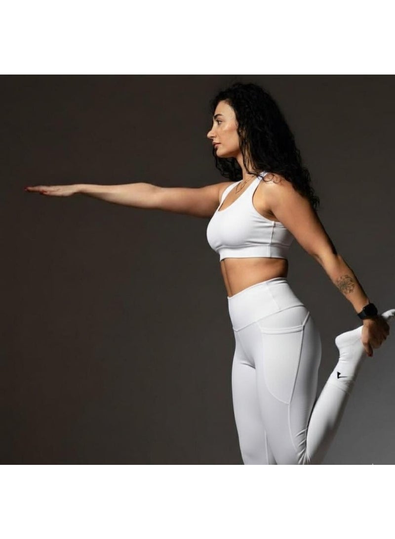 Women's High-Waisted Leggings, Full Length Seamless Yoga Pants, Tummy Control Athletic Compression Tights for Gym & Fitness - Image 2